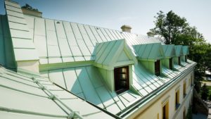 Алюминиевая кровля Система PREFALZ 23 Чёрно-серый Prefa
